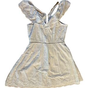Astr The Label Women's White Eyelet Fit-and-Flare‎ Dress Size M